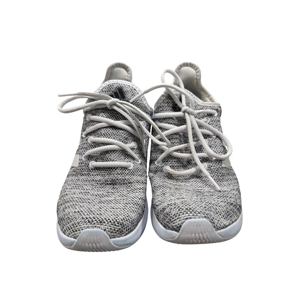 Adidas Cloudfoam Pure 2.0 Grey White Knit Running Shoes IF3393 Womens 8.5